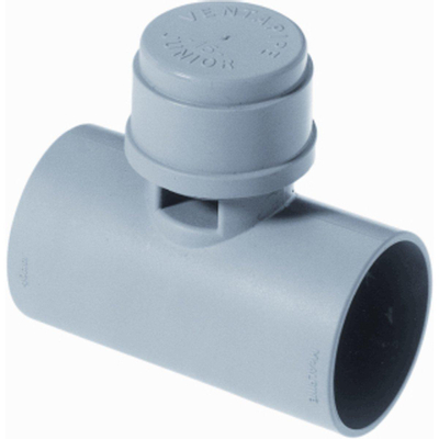 Walraven Mcalpine aérateur ventapipe jr avec pièce en t 40x40 mm gris