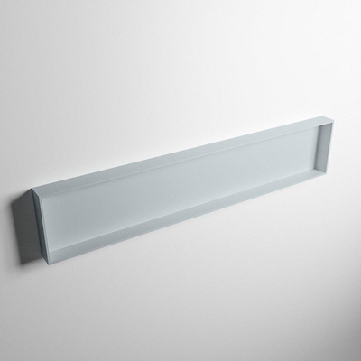 Mondiaz Easy nis 29.5x149.5x8cm voor Inbouw/opbouw 1 open vak Solid surface Clay/Clay