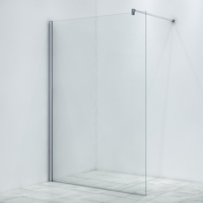 Saniclass Bellini Inloopdouche - 140x200cm - helder glas - chroom