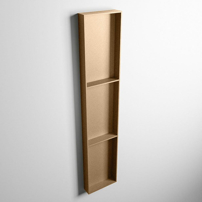 MONDIAZ EASY Nis - 149.5x29.5cm - geschikt voor in- of opbouw - 3 vakken - kleur Oro | Oro
