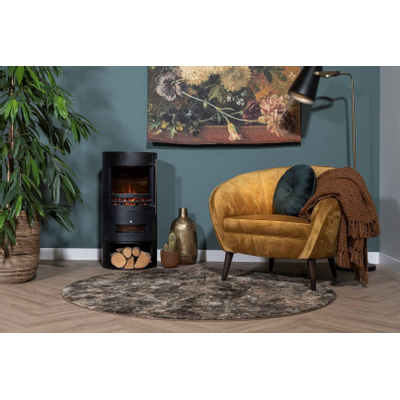 Eurom Orsa Sfeerhaard - Vrijstaand - 2000watt - 42x42x85cm - Zwart - beschadigd -OUTLET UDEN