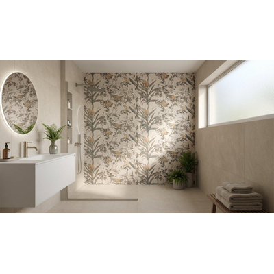Cifre Ceramica Borneo - Carrelage mural - 60x120cm - rectifié - effet béton - Sand decor mat (beige)
