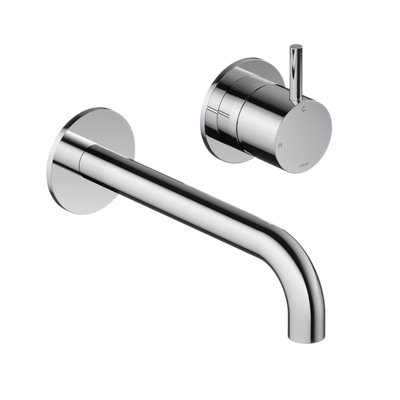 Hotbath Cobber Wastafelkraan - inbouw - 18 cm uitloop - hoogglans chroom