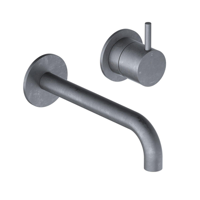 Hotbath Cobber Wastafelkraan - inbouw - 25 cm uitloop - verouderd ijzer (zwart)