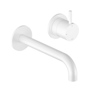 Hotbath Cobber Robinet de lavabo encastré - bec 25 cm - blanc mat