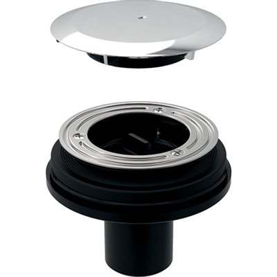 Geberit Douchebakafvoer - 11.5x16.3x9cm - verdiepingsvloerdeksel - hoogglans chroom