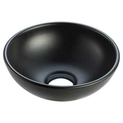 Wiesbaden Kimo vasque à poser ronde 28 x 10 cm céramique noir mat