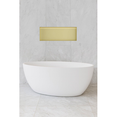Hotbath &MORE Inbouwbox of inbouwnis - 30x80x10 - frameless + LED - PVD - geborsteld messing (goud)