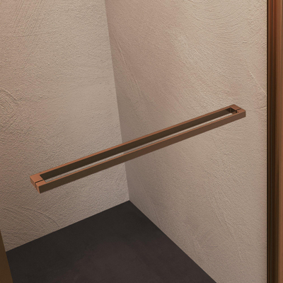 BRAUER Luminis Nisdeur - 90x200 - naar binnen draaiend - helder glas - omkeerbaar - incl. glascoating - geborsteld koper PVD