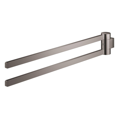 Grohe Selection Handdoekhouder - 40cm - dubbel - draaibaar - hard graphite (antraciet)