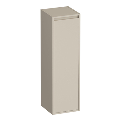 BRAUER Adore armoire de salle de bains - 120x35x35cm - avec 1 porte sans poignée, ouverture à droite, beige mat