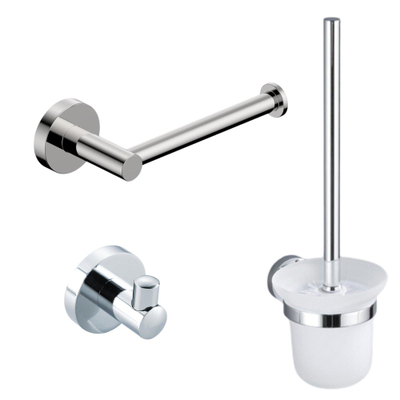 FugaFlow Eccelente Sobrado ensemble de toilette 3 pièces chromé