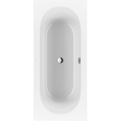 Villeroy & boch Loop duobad - 180x80cm - rechthoek/binnenbad ovaal - acryl Wit Alpin glans