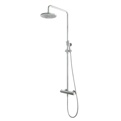 Hotbath Buddy Ensemble de douche pluie thermostatique - chrome