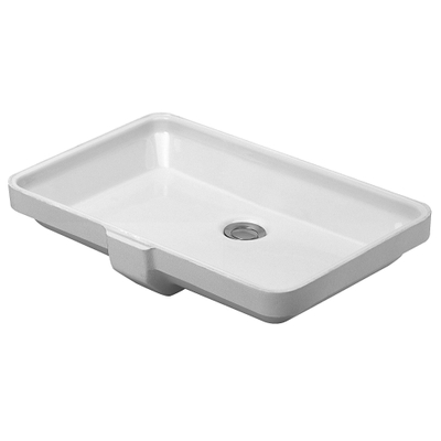 Duravit 2nd floor Onderbouwwastafel - zonder kraanvlak - 55.5x38cm - glans wit