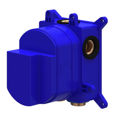 IVY Boîte d’encastrement - pour mitigeur thermostatique encastré - 2 voies - inverseur d’arrêt - bleu foncé