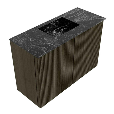 Mondiaz JOYA-DLUX 60cm toiletmeubel - kleur Shadow - Wastafel FAYE positie Midden 1 kraangat kleur Lava.