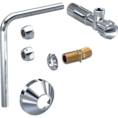 Geberit AquaClean wateraanluitset voor Mera staande wc - chroom