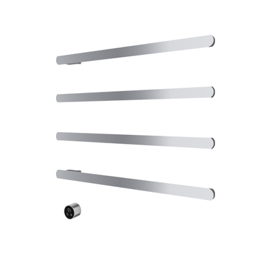Hotbath &MORE Radiateur sèche-serviettes - 80x76cm - carré - 4 barres - horizontal - avec interrupteur - chrome