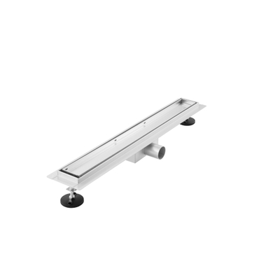 Adema Ralo douchegoot - 90cm - met tegelrooster - met flens - geborsteld RVS