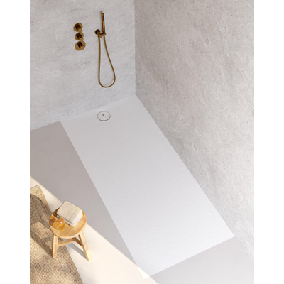 Riho Nuvia Douchevloer - 180x90cm - antibacterieel - purite - white matt