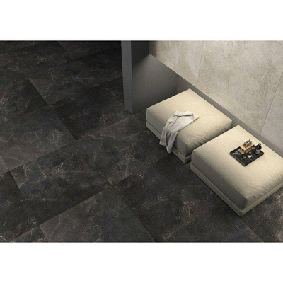 SAMPLE Douverre Jones One by One Carrelage sol et mural - 100x100cm - 6mm - rectifié - R10 - porcellanato Black Diamond