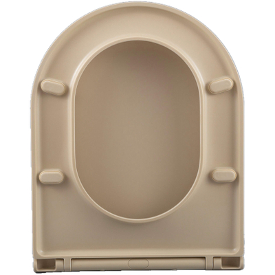 QeramiQ Dely Abattant WC - fermeture douce - démontage rapide - mince - beige mat