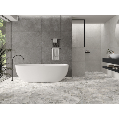 SAMPLE Terravito Hopuro wand- en vloertegel - 60x60cm - 9.5mm - gerectificeerd - Grijs