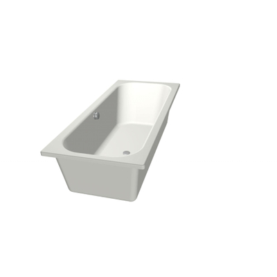 Xenz Aruba Ligbad - 180x80x48 - afvoer Midden - acryl - wit mat