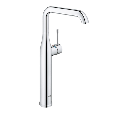 GROHE Essence New Robinet lavabo rehaussé 1 trou XL size avec bec haut et tournant et corps lisse EcoJoy cartouche 28mm chrome