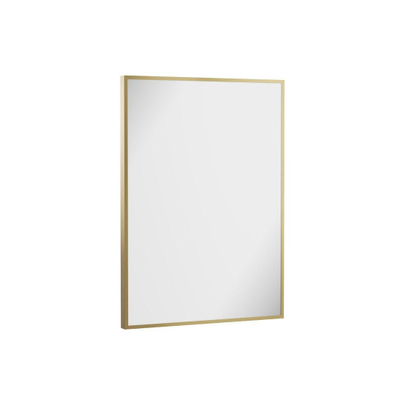 Crosswater MPRO Spiegel - 70x50cm - LED - verticaal/horizontaal - geborsteld messing (goud)