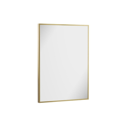 Crosswater MPRO spiegel - 70x50cm - verticaal/horizontaal - geborsteld messing (goud)