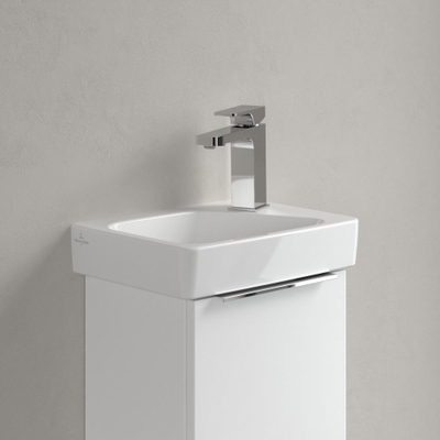 Villeroy & Boch Architectura fontein - 36x26.5cm - 1 kraangat - met overloop CeramicPlus - White Alpine (glans wit)