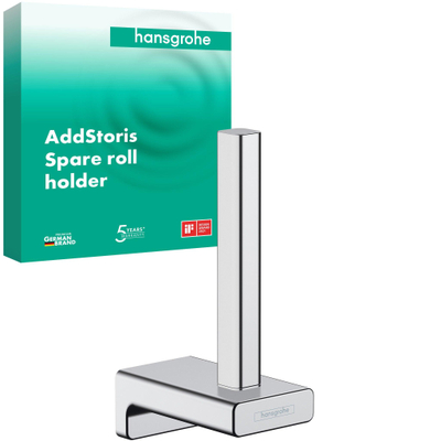 Hansgrohe AddStoris Q reserverolhouder - hoogglans chroom