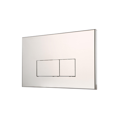 FugaFlow Metal Plaque de commande - pour réservoir Geberit UP320 - 24.4x16.2cm - dualflush - boutons rectangulaires - métal - Blanc mat