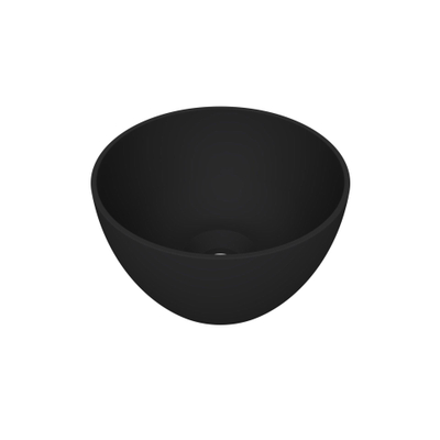 Arcqua Olivia Waskom - 22x22cm - rond - opbouw - mat zwart