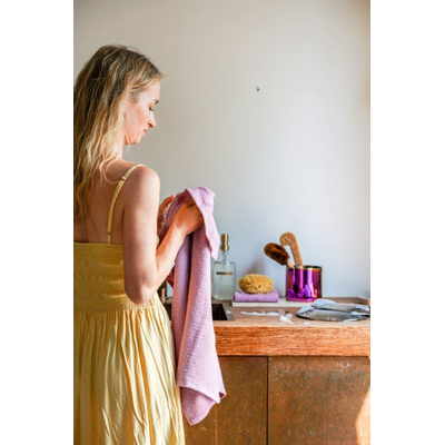 Wellmark CA 50x70cm torchon - 2 pièces - waffle lilac