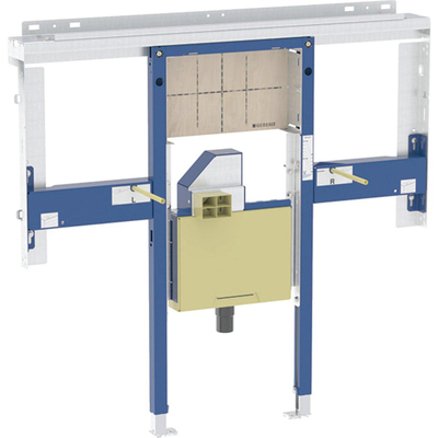 Geberit Duofix element ten behoeve van wastafel + wandkraan one - met sifon - breedte 120cm - blauw