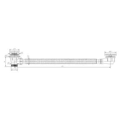 Wiesbaden Alonzo brosse de toilettes autoportante avec porte-brosse laiton brossé PVD