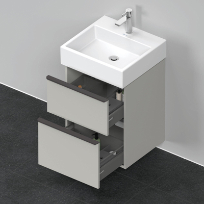 Duravit D-neo Meuble sous vasque 48.4x44.2x62.5cm 2 tiroirs Gris béton mat