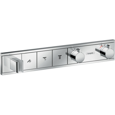 Hansgrohe RainSelect partie de finition pour robinet de douche encastrable thermostatique 52.7x90cm 3 fonctions avec support douchette chrome