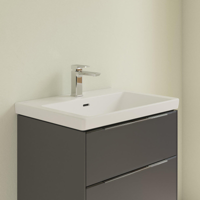 Villeroy & Boch Subway 3.0 lavabo - 65x47x16.5cm - 1 trou de robinet - stone white mat