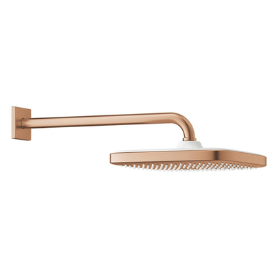 GROHE Tempesta 250 regendoucheset - 38cm - vierkant - 8 l/min - geborsteld warm sunset (koper)