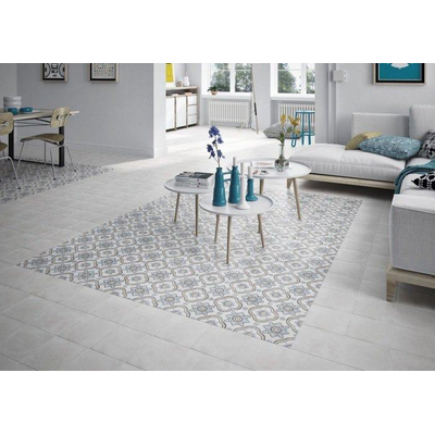 Cifre Adobe Decor Basma White Carrelage sol 20x20cm Multi