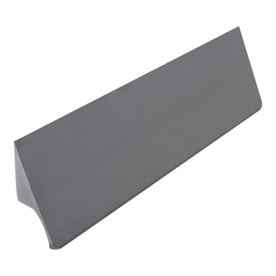 BRAUER Poignée de meuble en applique - 12,8cm - modèle K - matériau inox - aluminium