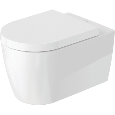 Duravit ME by Starck cuvette suspendue à chasse profonde avec hygieneglaze 37x57cm avec fixation dissimulée blanc