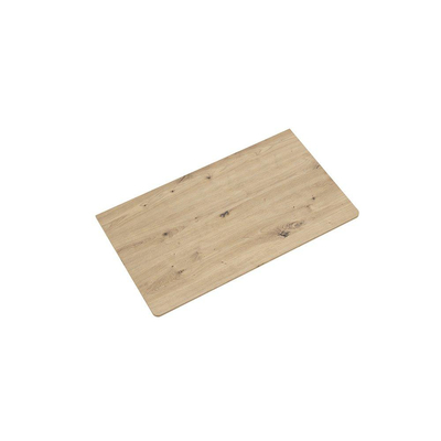Saniclass Tops Topblad - 80x1.2x46cm - afgeronde hoeken - rustiek eiken