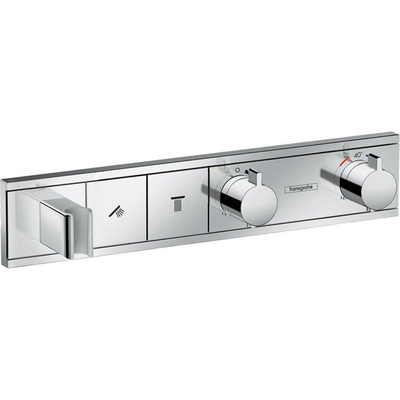 Hansgrohe Raindance E Square Ensemble de douche - pomme de douche - douchette - robinet - flexible - partie encastrable - chrome