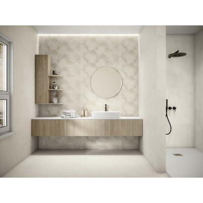 Terravito Versano wand- en vloertegel - 60x120cm - 8.0mm - Rechthoek - gerectificeerd - Natuursteen look - mat wit - White