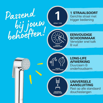 GROHE Vitalio Trigger douchette à main chromée